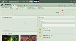 Desktop Screenshot of lord-necro.deviantart.com