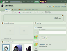 Tablet Screenshot of lord-necro.deviantart.com