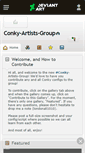 Mobile Screenshot of conky-artists-group.deviantart.com
