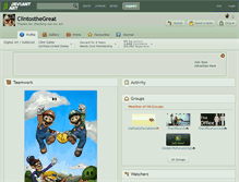 Tablet Screenshot of clintosthegreat.deviantart.com