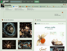 Tablet Screenshot of kimsmile.deviantart.com