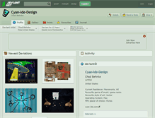 Tablet Screenshot of cyan-ide-design.deviantart.com