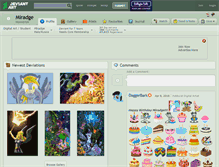 Tablet Screenshot of miradge.deviantart.com