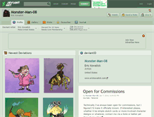 Tablet Screenshot of monster-man-08.deviantart.com