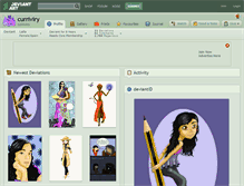 Tablet Screenshot of curriviry.deviantart.com