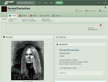 Tablet Screenshot of devianttherionfans.deviantart.com