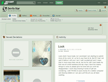 Tablet Screenshot of devils-star.deviantart.com