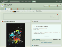 Tablet Screenshot of bloodyslash.deviantart.com