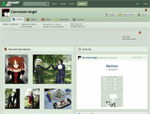Tablet Screenshot of clawmoon-angel.deviantart.com