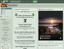 Tablet Screenshot of natureshaven.deviantart.com