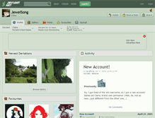 Tablet Screenshot of jewelsong.deviantart.com