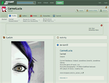 Tablet Screenshot of carmellucia.deviantart.com