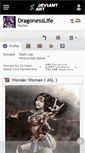 Mobile Screenshot of dragonesslife.deviantart.com
