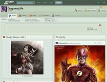 Tablet Screenshot of dragonesslife.deviantart.com