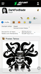 Mobile Screenshot of darkfoxblade.deviantart.com