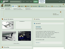 Tablet Screenshot of dorkside.deviantart.com