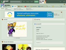 Tablet Screenshot of aerotex.deviantart.com