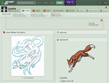 Tablet Screenshot of lyystra.deviantart.com