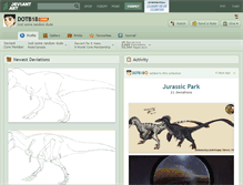 Tablet Screenshot of dotb18.deviantart.com