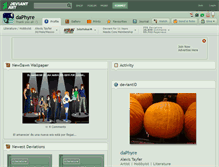 Tablet Screenshot of daphyre.deviantart.com