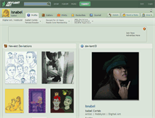 Tablet Screenshot of isnabel.deviantart.com