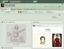 Tablet Screenshot of fire-lord-azula.deviantart.com