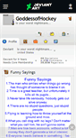 Mobile Screenshot of goddessofhockey.deviantart.com