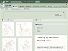 Tablet Screenshot of chloraak.deviantart.com
