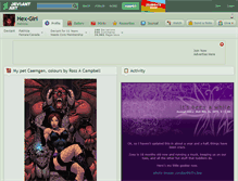 Tablet Screenshot of hex-girl.deviantart.com