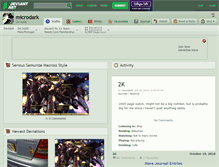 Tablet Screenshot of microdark.deviantart.com