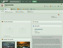 Tablet Screenshot of impressionize.deviantart.com