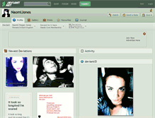 Tablet Screenshot of naomijones.deviantart.com