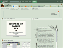 Tablet Screenshot of maxpilote.deviantart.com