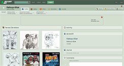 Desktop Screenshot of katsuyu-blue.deviantart.com