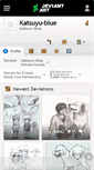 Mobile Screenshot of katsuyu-blue.deviantart.com