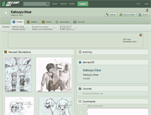 Tablet Screenshot of katsuyu-blue.deviantart.com