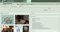 Desktop Screenshot of morgan-lunar-wolf.deviantart.com