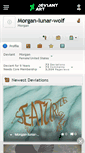 Mobile Screenshot of morgan-lunar-wolf.deviantart.com