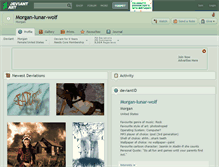 Tablet Screenshot of morgan-lunar-wolf.deviantart.com