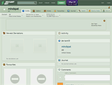 Tablet Screenshot of mindspat.deviantart.com