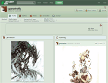 Tablet Screenshot of cyancoholic.deviantart.com