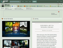Tablet Screenshot of idr3am.deviantart.com