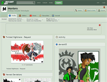 Tablet Screenshot of imontero.deviantart.com