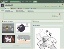 Tablet Screenshot of lethalsquish.deviantart.com