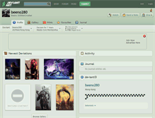 Tablet Screenshot of beeno280.deviantart.com