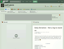Tablet Screenshot of mattfrederick.deviantart.com