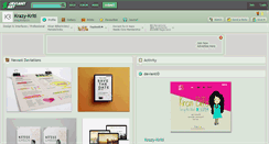 Desktop Screenshot of krazy-kriti.deviantart.com