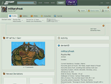 Tablet Screenshot of militaryfreak.deviantart.com