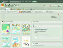 Tablet Screenshot of cherrytomatoproject.deviantart.com