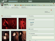 Tablet Screenshot of mayvill.deviantart.com